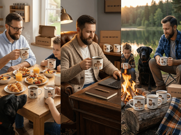 BÄSTA PAPPA-MUGG 380ML MIX 3 PRESENTASK