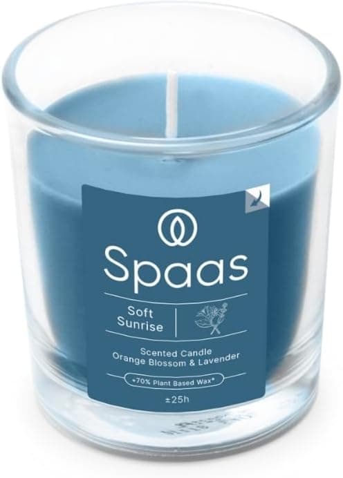 Spaas 25h Duftlys, Blød Solopgang, Blå