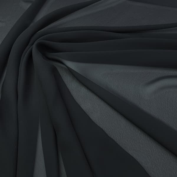 Chiffonmateriale, sort farve