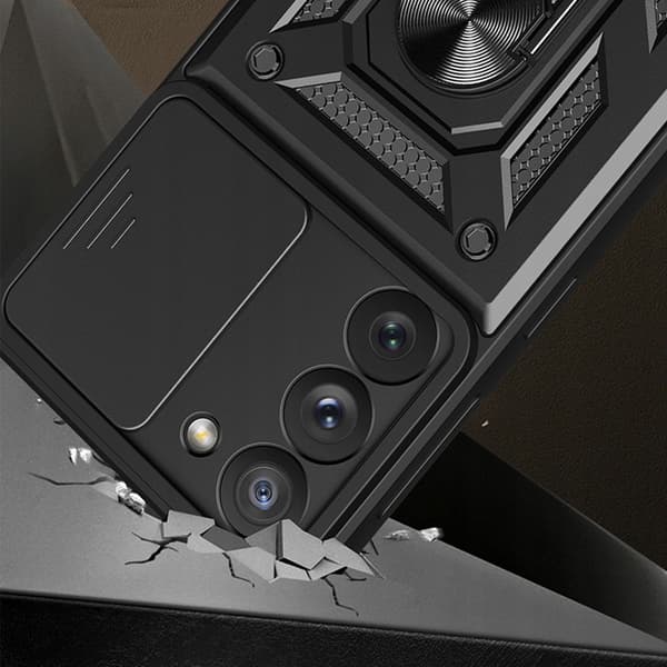 Skal till Samsung Galaxy S23 Plus SLIDE ARMOR BACK + GLAS