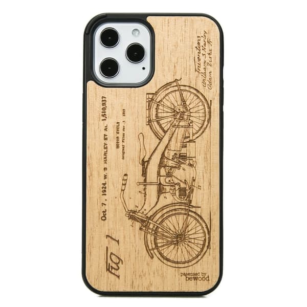 Træcover til iPhone 12 Pro Max HARLEY PATENT ANIEGRE
