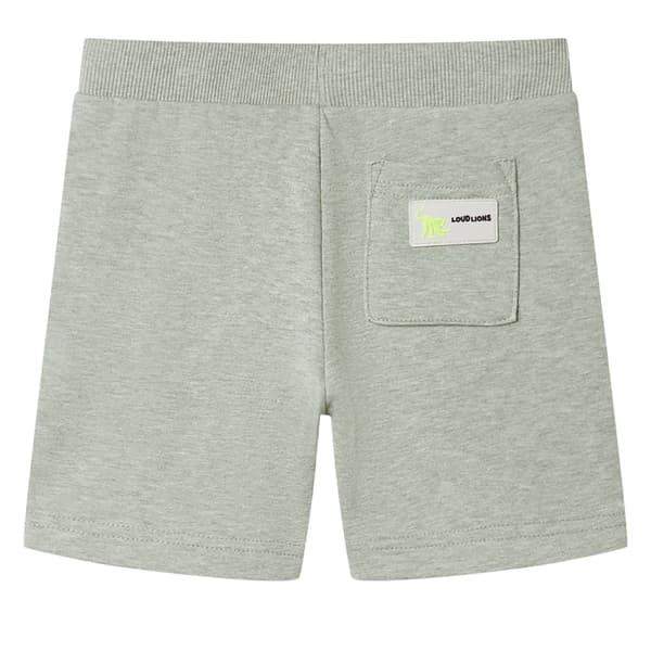 Børneshorts med snøre, lys khaki melange, 140