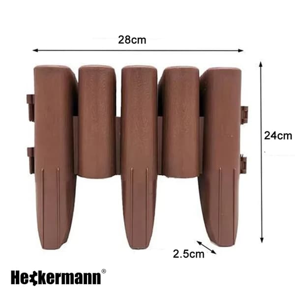 Heckermann H-280 Brun trädgårdspalisad