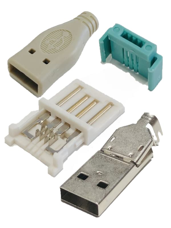 Verktygsfri USB-A-patchport, snabb installation, USB 2.0-port