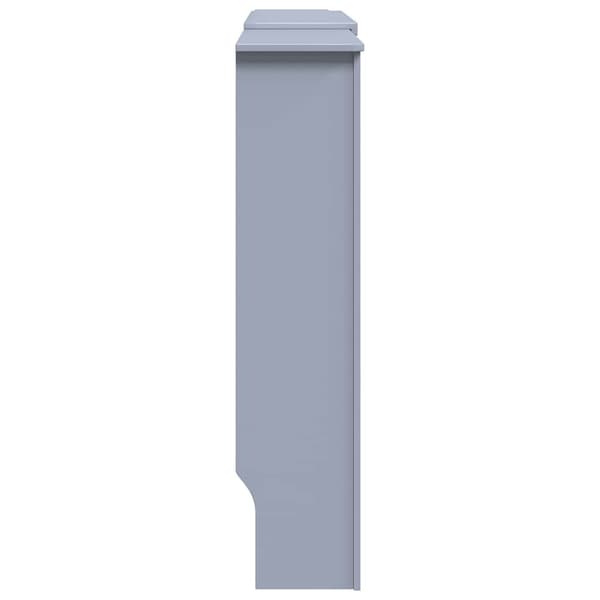 vidaXL Radiatorskydd, MDF, Grå, 205 cm