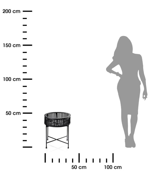Lucie Sort sofabord 35 cm