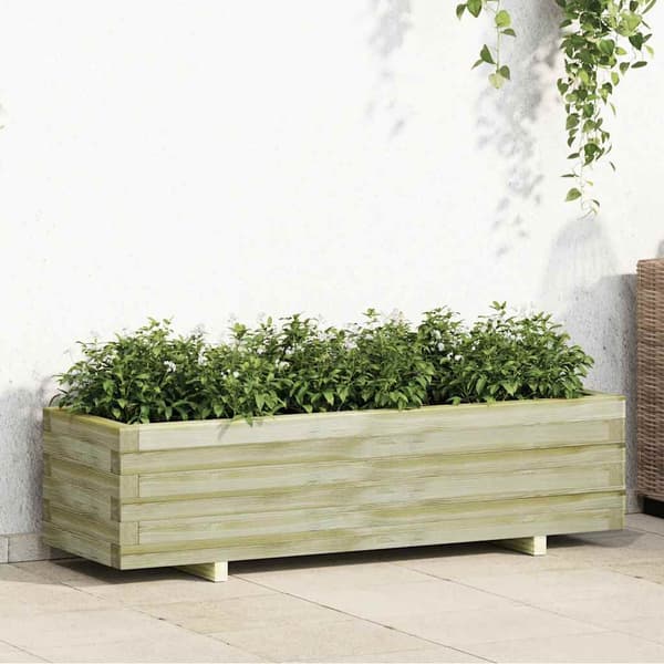 vidaXL højbed, 120 x 40 x 30 cm, rektangulær, træ
