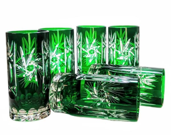 Emerald Crystal vattenglas 320ml olivkvarn