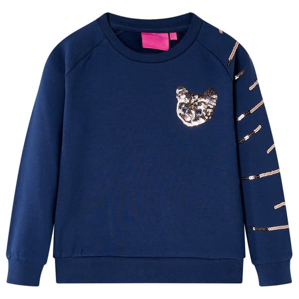 Børnesweatshirt, marineblå, 128