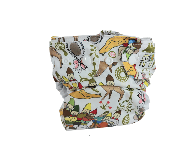 NappiMe MINI POCKET MICROFLEECE SNOW WHITE Vaskbare bleer