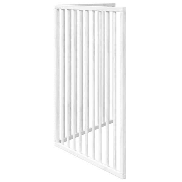 vidaXL foldbart sikkerhedsgitter til hunde, 2 paneler, hvid, 160 cm