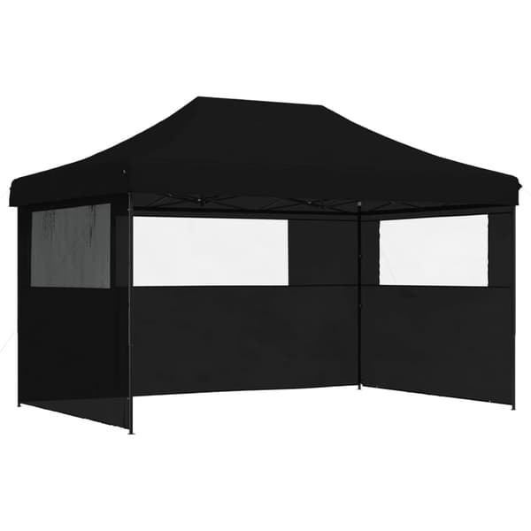 vidaXL 3-vægs pop-up festtelt sort