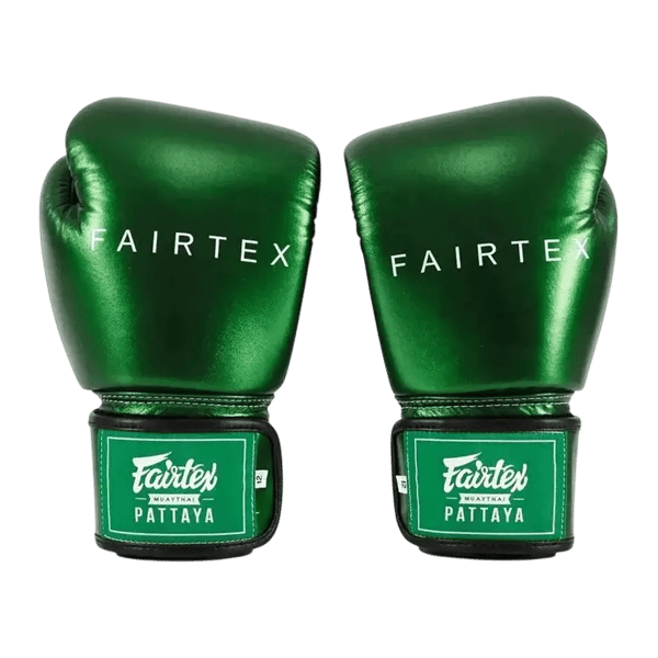 Fairtex Metallic Boxningshandskar 10OZ Gröna