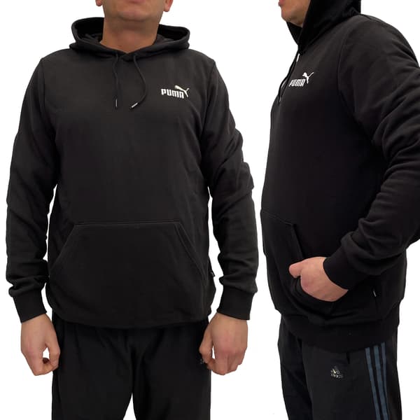 Puma Herre Ess Small Logo Hættetrøje Sort [679631 01] rL