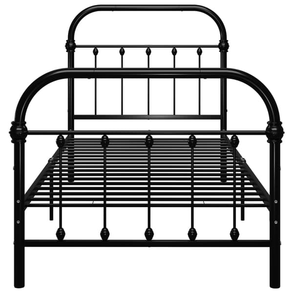 vidaXL sengestel sort metal 100 x 200 cm