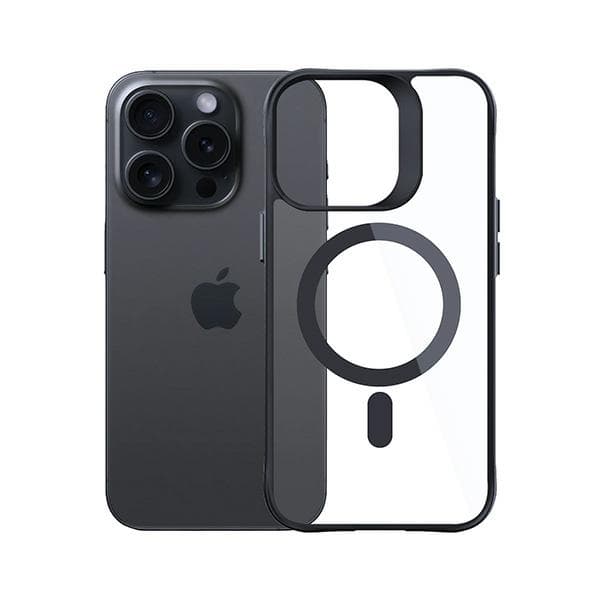 3mk Satin Armor-cover MagSafe til iPhone 15 Pro Max, sort
