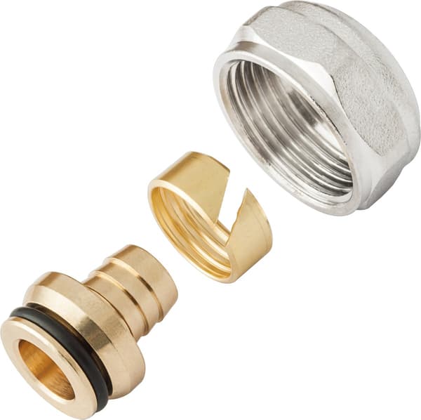 Messinggevind til PERT- og PEXC-rør - 12x2,0 G3/4"