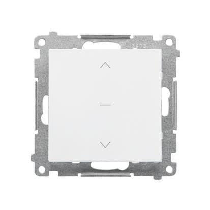 Rulljalusiknapp (modul) 10 A, 250 V~, snabbkontakter: Mattvit, SIMON55