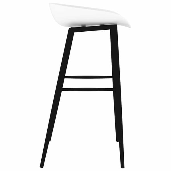 vidaXL Barstolar, set om 2, vit