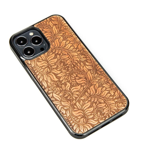 Æbletræsblade Træcover til iPhone 13 Pro Max