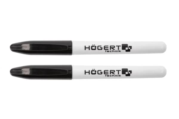 Hoegert permanenttitussi, musta, 2 kpl:n setti