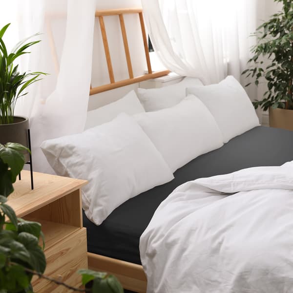 Sengetøj 140x200 jersey 100% bomuld sort