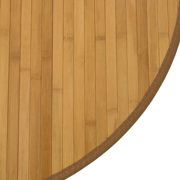 vidaXL Pyöreä Matto, Luonnonvärinen, 80 cm, Bambu