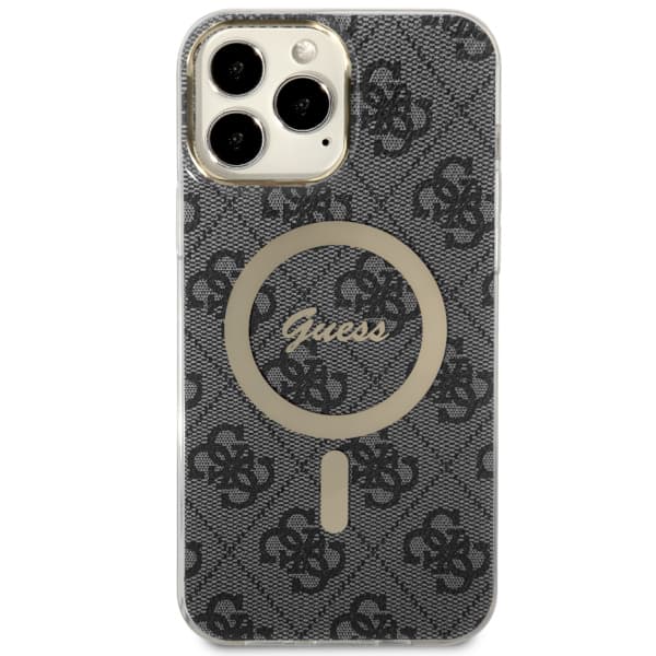Guess IML 4G MagSafe-etui til iPhone 13 Pro Max, sort