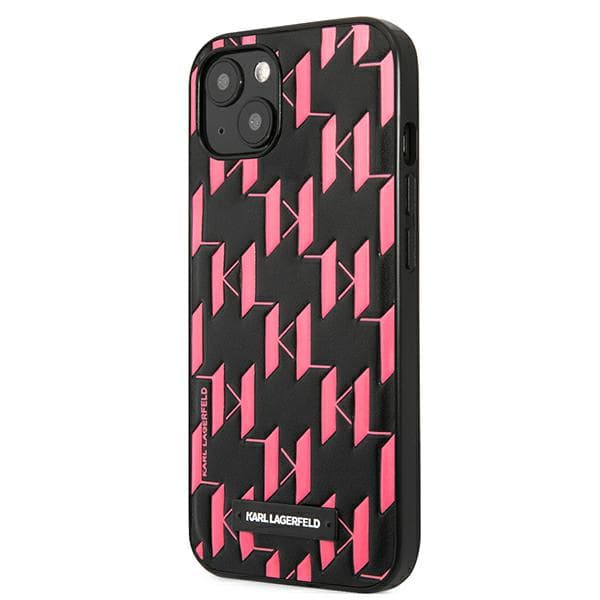 Karl Lagerfeld Monogram Plaque-cover til iPhone 13 mini, pink