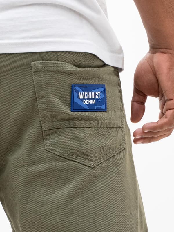 MyStars Washing Basic Herr Olivgröna Jeansshorts 29