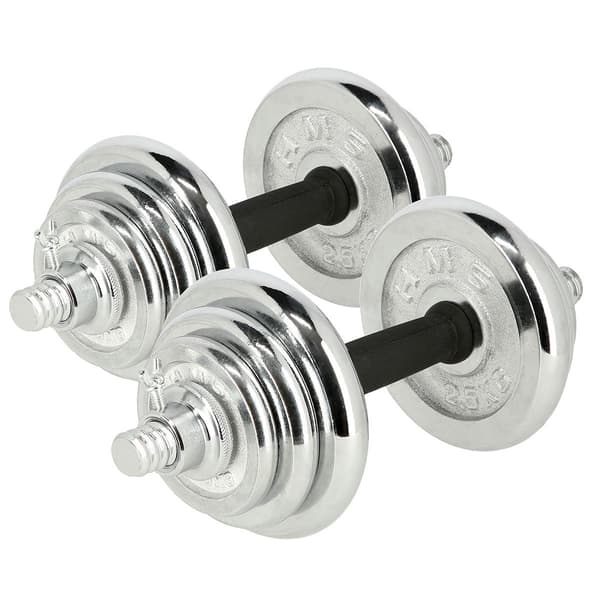 Håndvægte i forkromet etui 2x10kg STC21 HMS