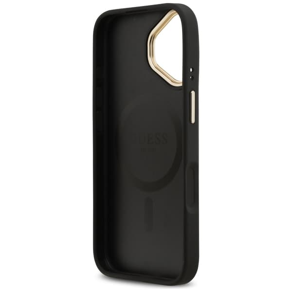 Guess Peony Hot Stamp MagSafe-etui til iPhone 17, sort