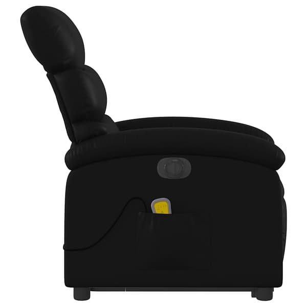 vidaXL elektrisk lænestol med massage, sort