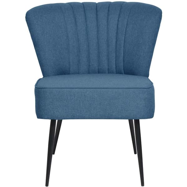 vidaXL Cocktailfåtölj, Blå, Tyg