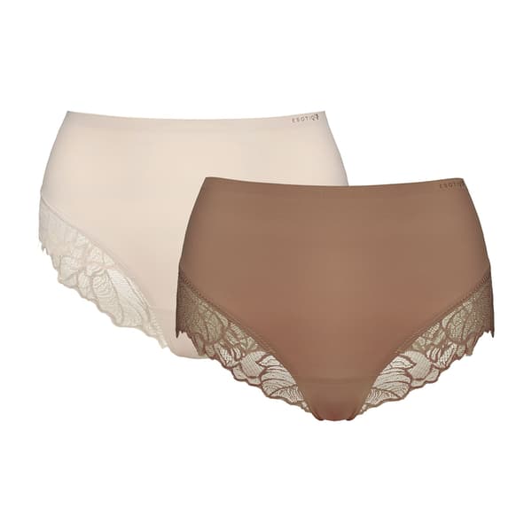 Pansy Esotiq trosor 2-pack | brun, cremefärgad M