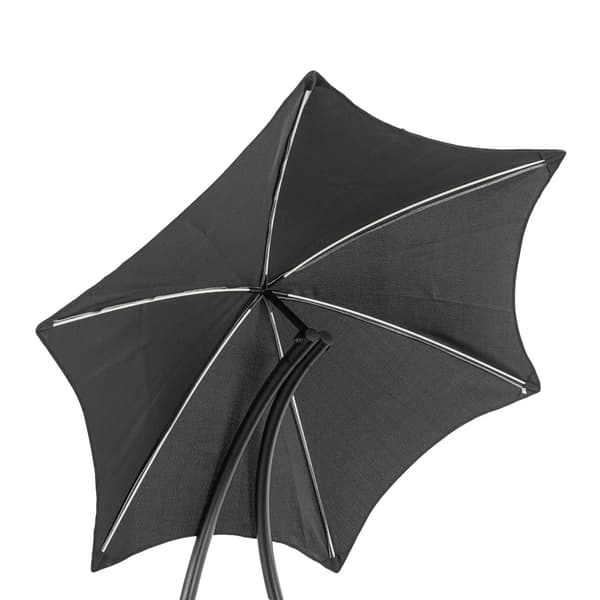 Carpa sort havegartenstol med parasol