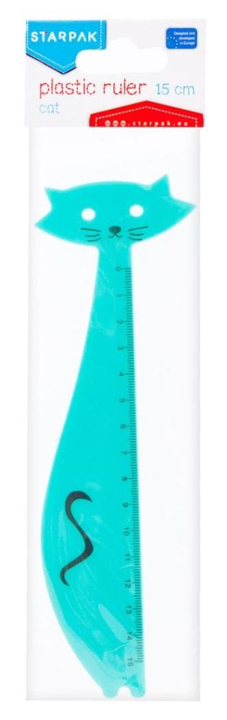 Plastik lineal 15cm kat