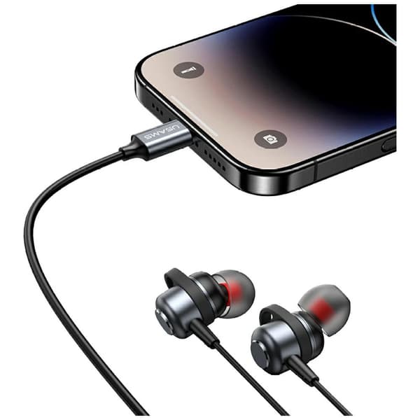 USAMS EP-48 USB-C misfarvning af stereohovedtelefoner
