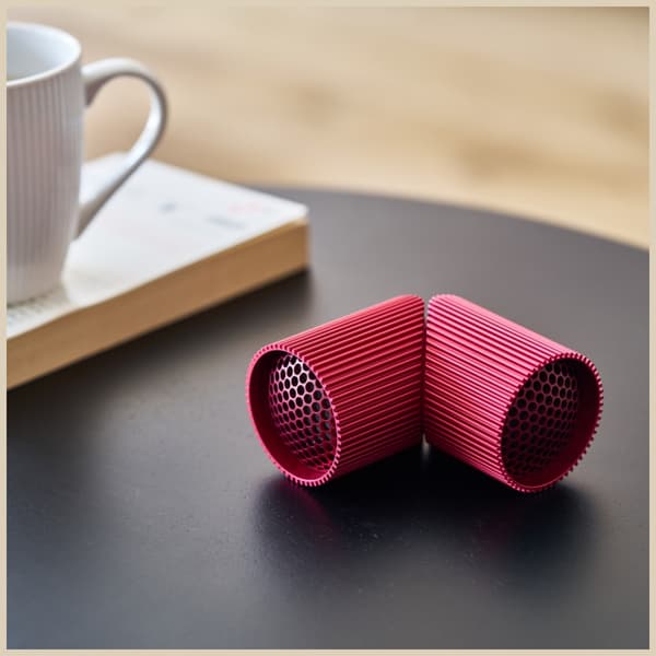 Lexon Ray Högtalare Magnetisk Bluetooth Högtalarset, Röd