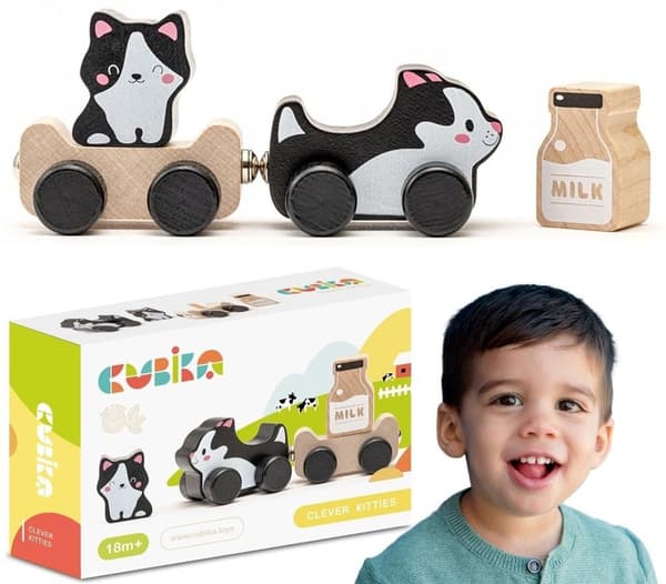 Träleksak Smarta Kattungar