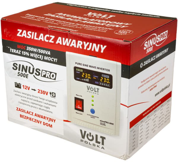 UPS Volt Puola SINUS PRO 500 E 12/230V (350/500W)