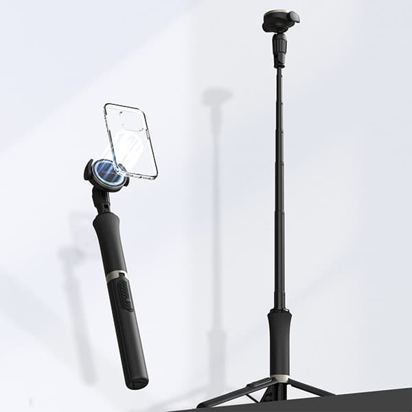 Selfie-stangholder, stativ, Araree AR60-01909A, stativ til MagSafe Bluetooth sort