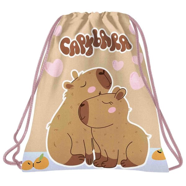 Skoletaske til piger til svømmebassintræning Capybara