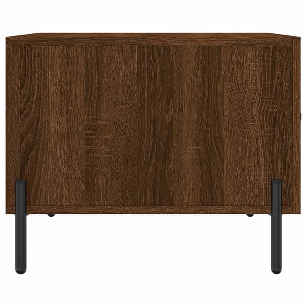 vidaXL sofabord brunt egetræ 50x50x40 cm