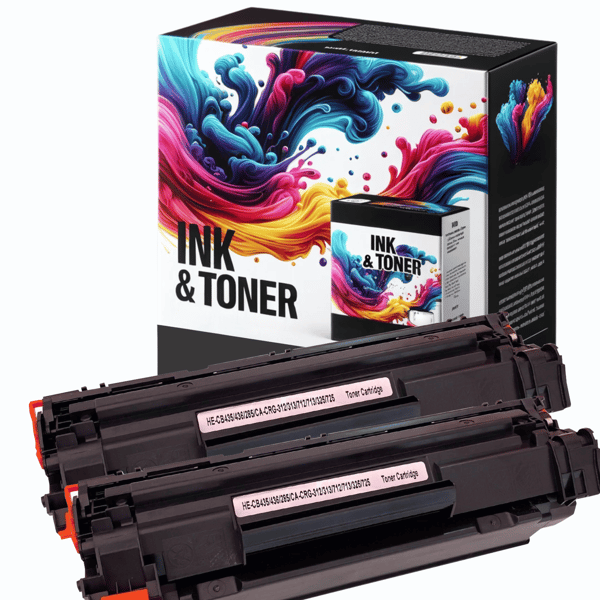 2x toner til HP GP-HCB435/CB436/CE285A x2 sort printer