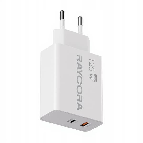 Hurtig USB C USB A oplader 120W universal strømforsyning + 2m kabelsæt