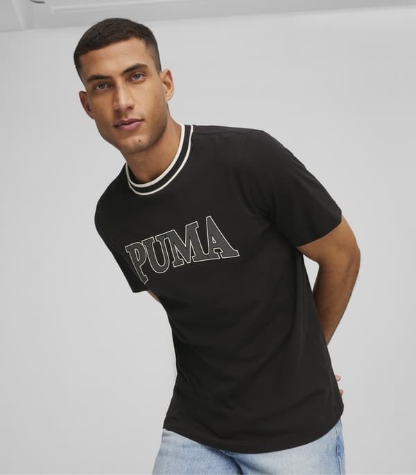 Puma Squad Graphic T-shirt sort [678967 01] rS