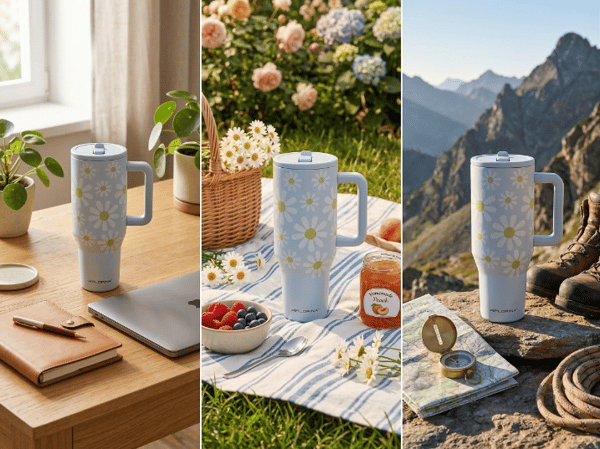 Termokrus i rustfrit stål Power 1,1 l Daisy