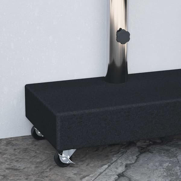 vidaXL Paraplyställ svart 45x25x8 cm granit