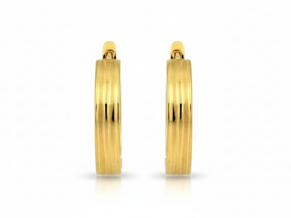 Guldøreringe 375 diamanter mode plader elegant stilfuld dekorativ